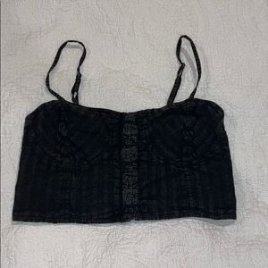 Corset cropped top tank size xs